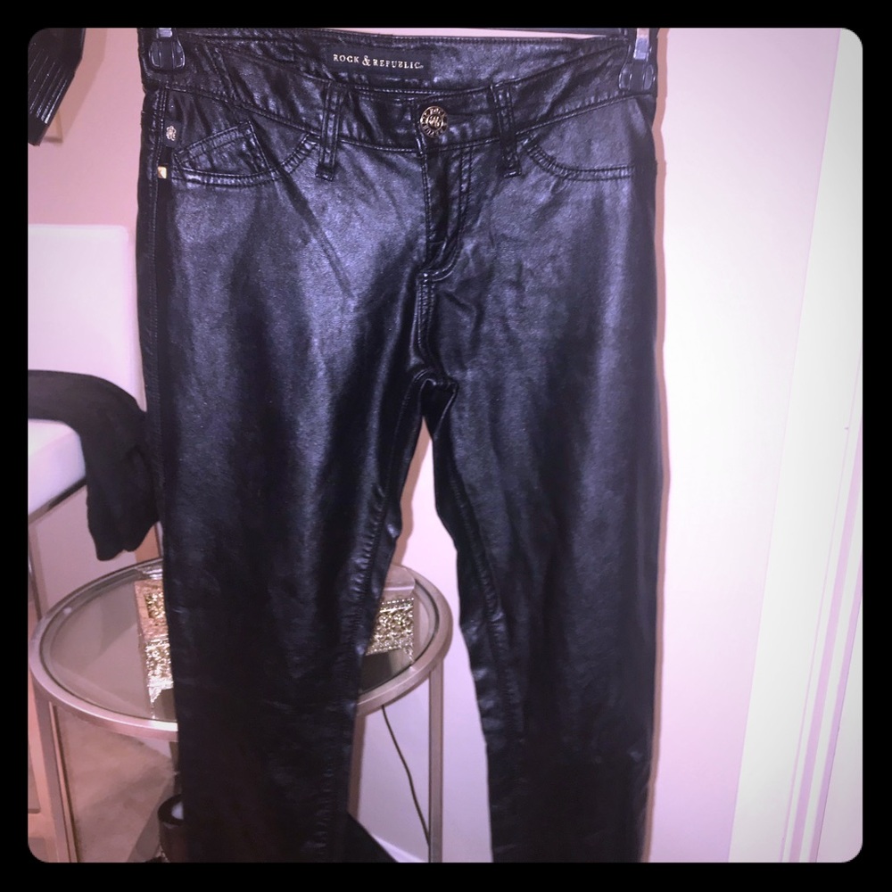 Rock & Republic faux leather pants